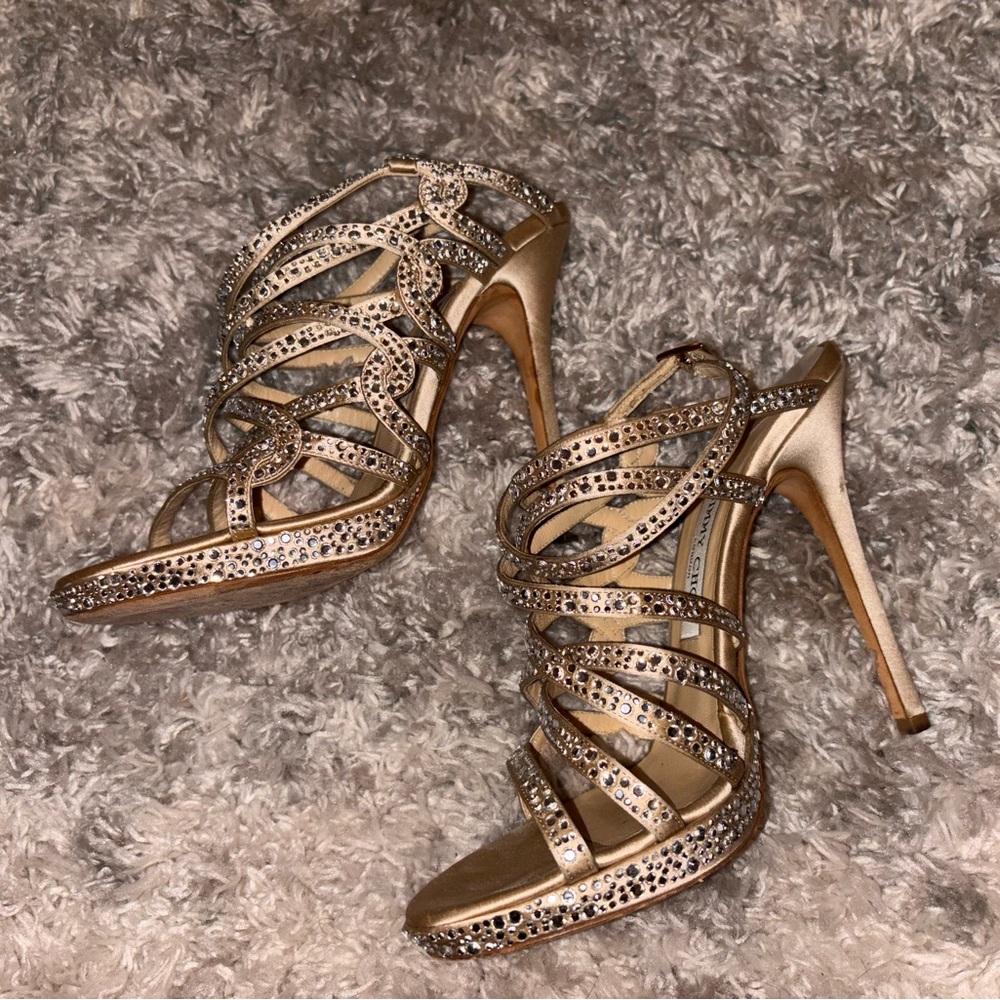 Jimmy Choo Valdia Crystal Sandals - Picture 6 of 12